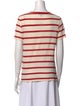 A.P.C. Striped Scoop Neck T-Shirt