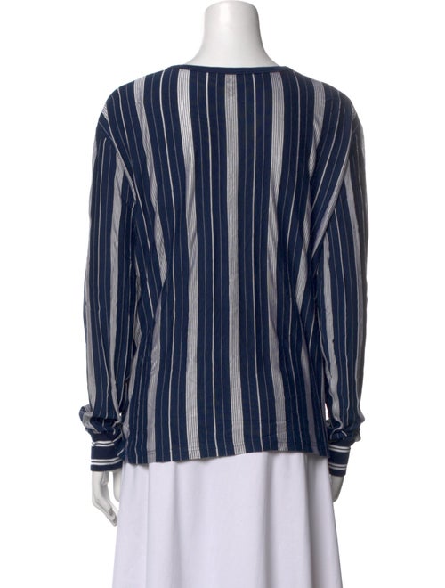 A.P.C. Striped Crew Neck Blouse
