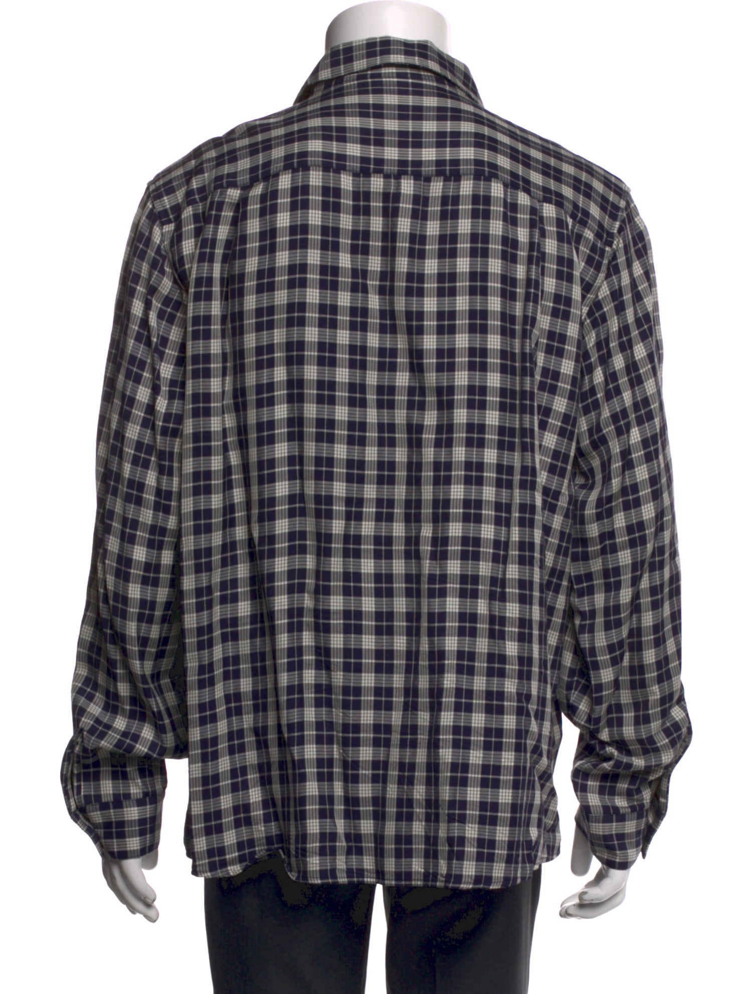 A.P.C. Plaid Print Long Sleeve Shirt