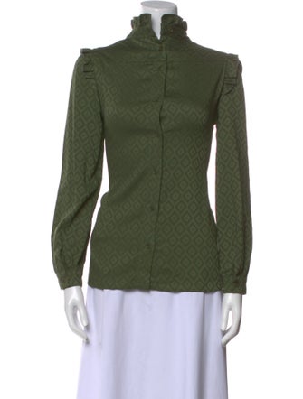 A.P.C. Mock Neck Long Sleeve Sweatshirt