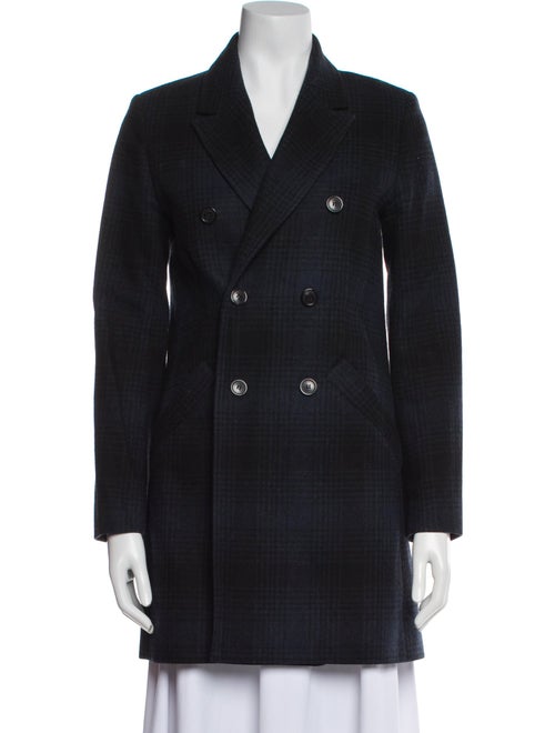A.P.C. Wool Plaid Print Blazer