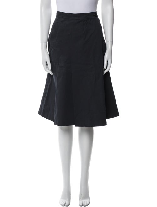 A.P.C. Pleated Accents Knee-Length Skirt