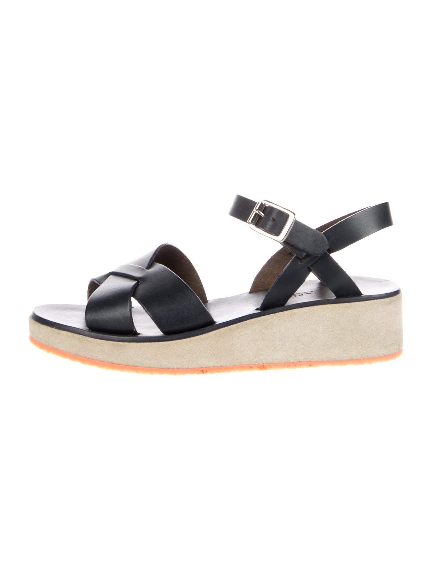 A.P.C. Leather Slingback Sandals