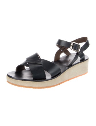 A.P.C. Leather Slingback Sandals