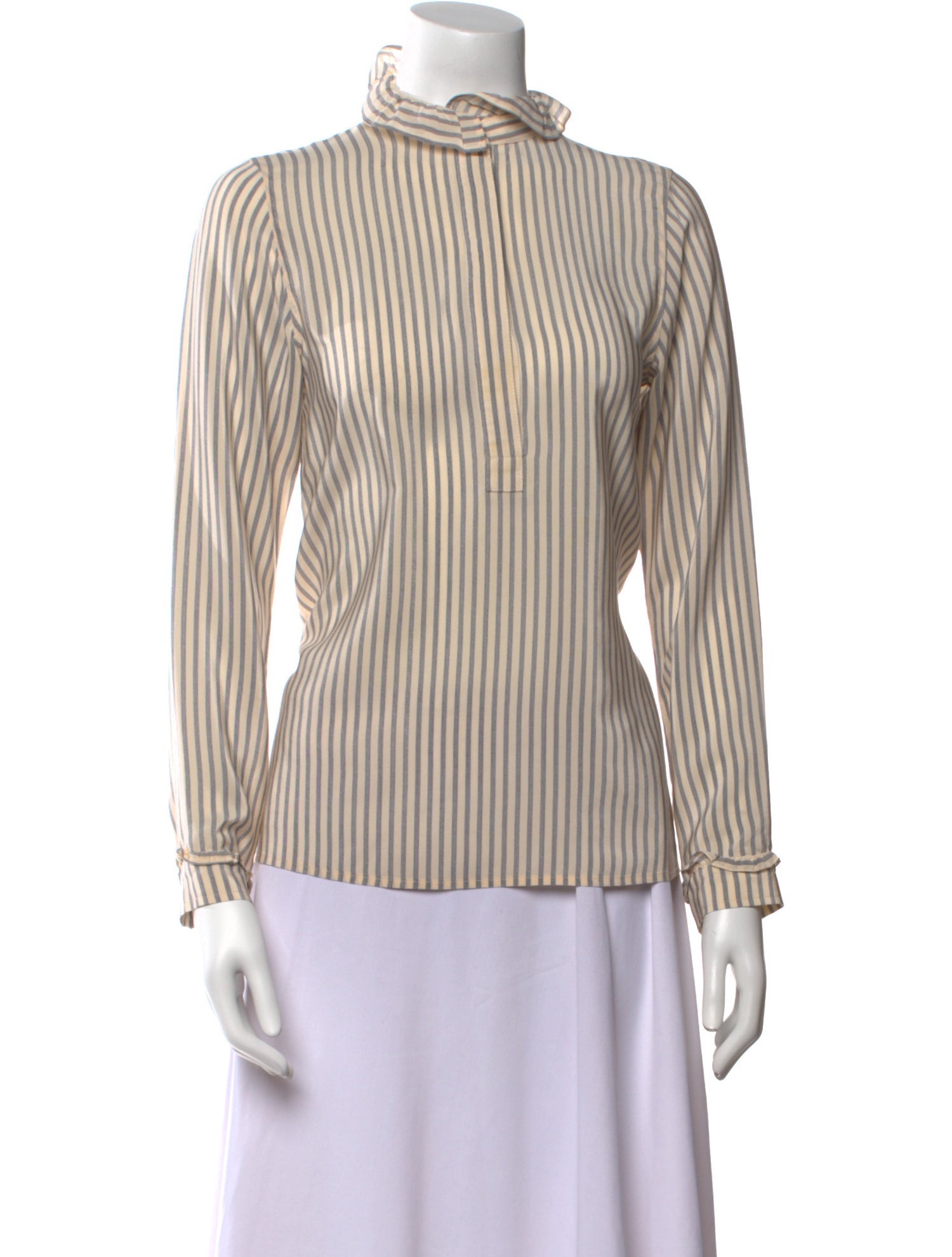 A.P.C. Silk Striped Blouse