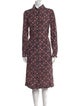 A.P.C. Floral Print Midi Length Dress