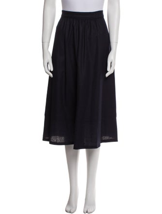 A.P.C. Virgin Wool Midi Length Skirt