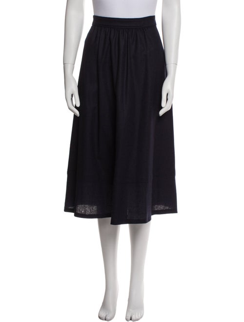 A.P.C. Virgin Wool Midi Length Skirt