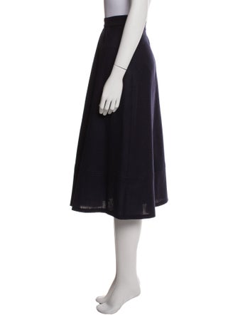 A.P.C. Virgin Wool Midi Length Skirt
