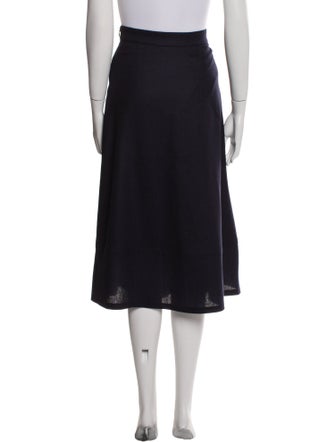 A.P.C. Virgin Wool Midi Length Skirt