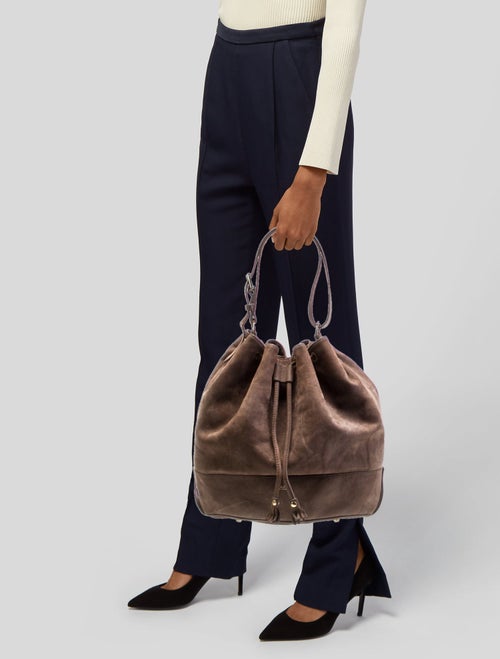 A.P.C. Suede Bucket Bag