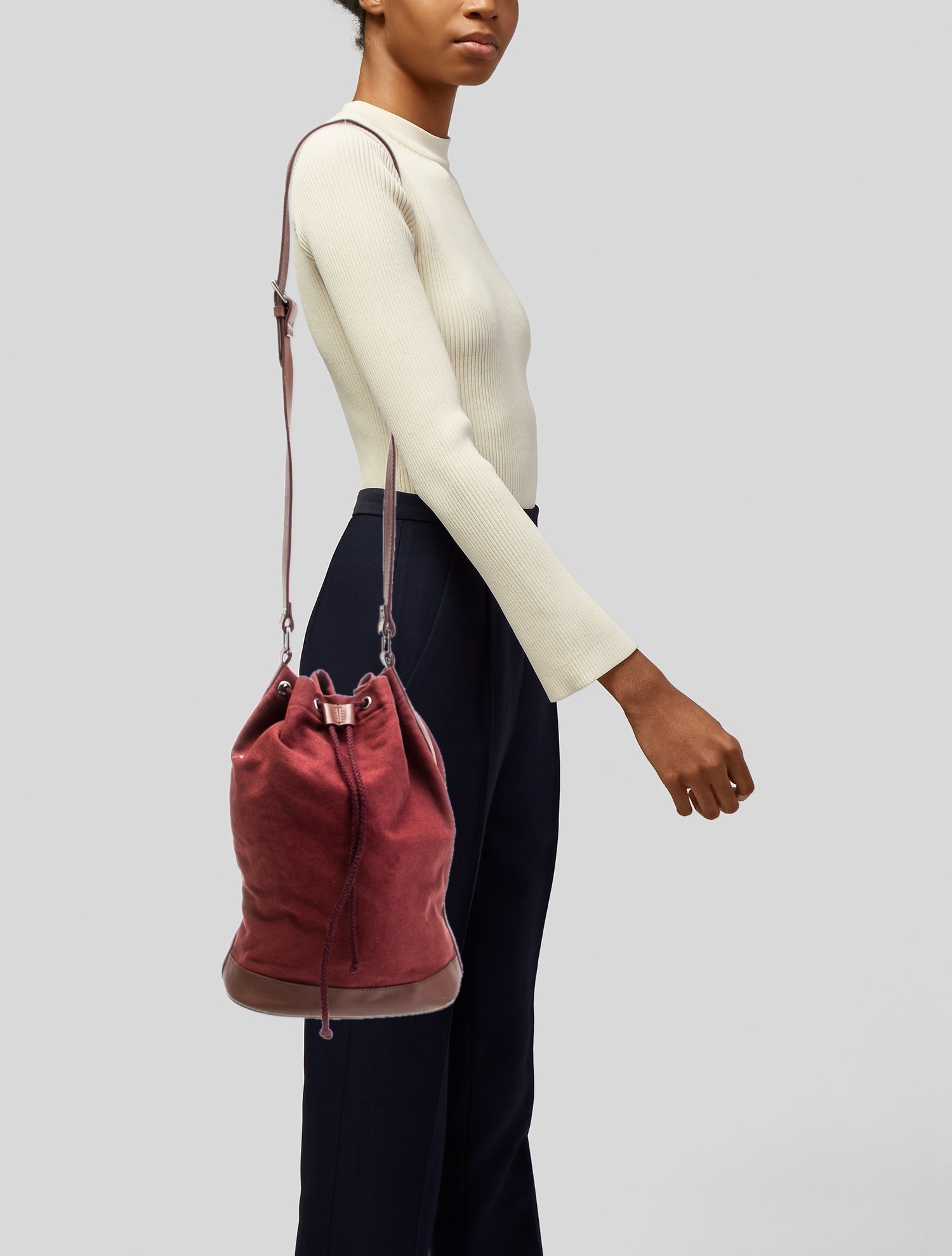 A.P.C. Canvas Bucket Bag