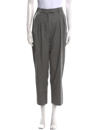 A.P.C. Houndstooth Print Straight Leg Pants