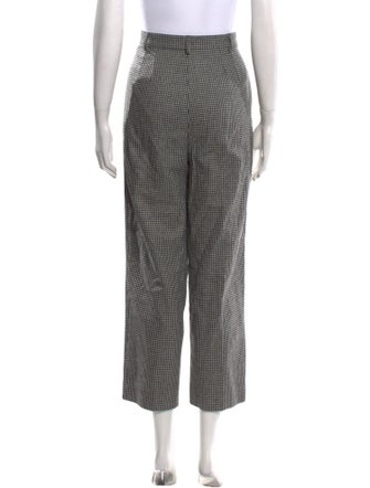 A.P.C. Houndstooth Print Straight Leg Pants