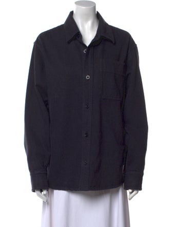 A.P.C. Long Sleeve Button-Up Top