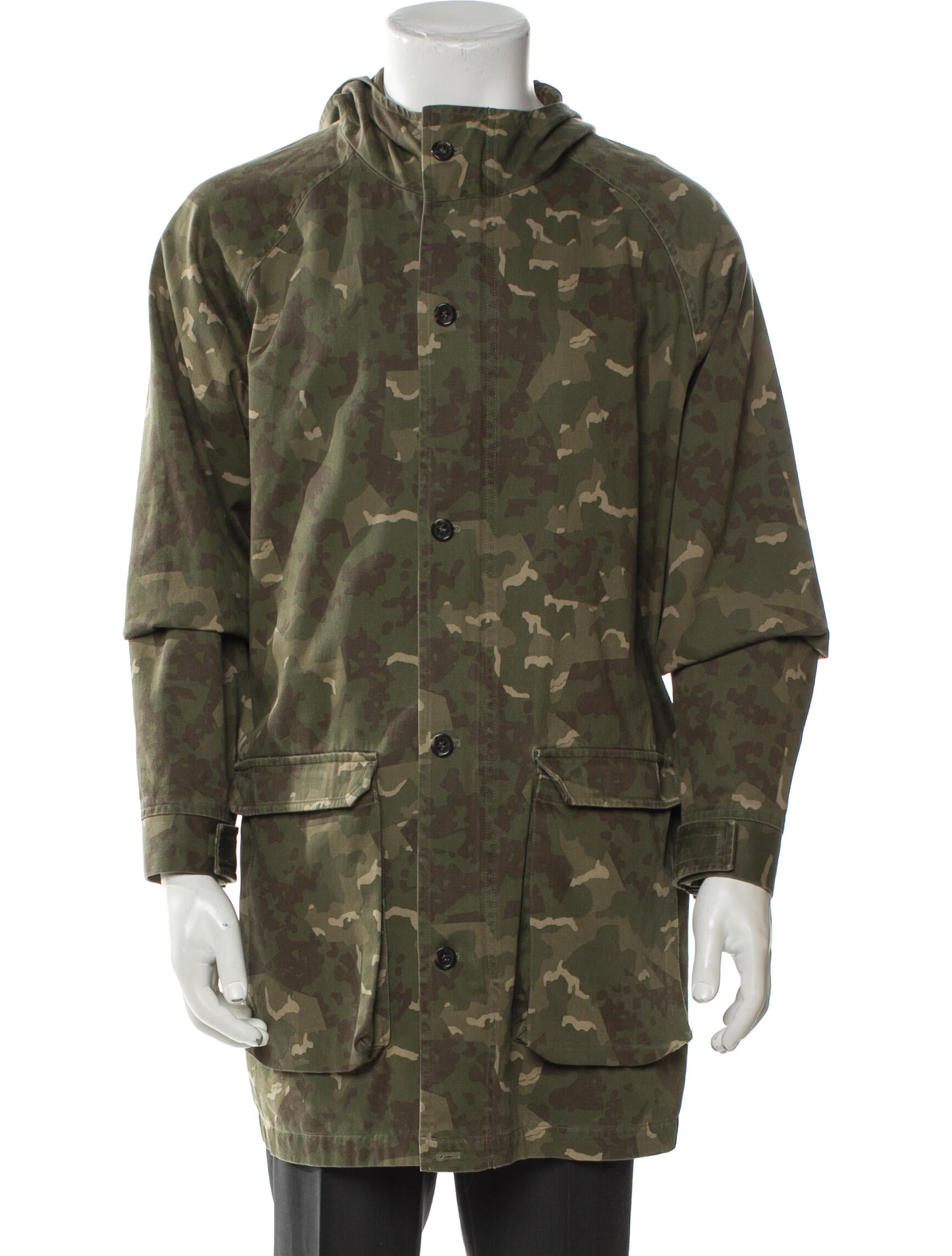 A.P.C. Camouflage Print Parka