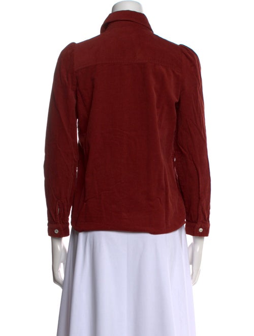 A.P.C. Three-Quarter Sleeve Button-Up Top