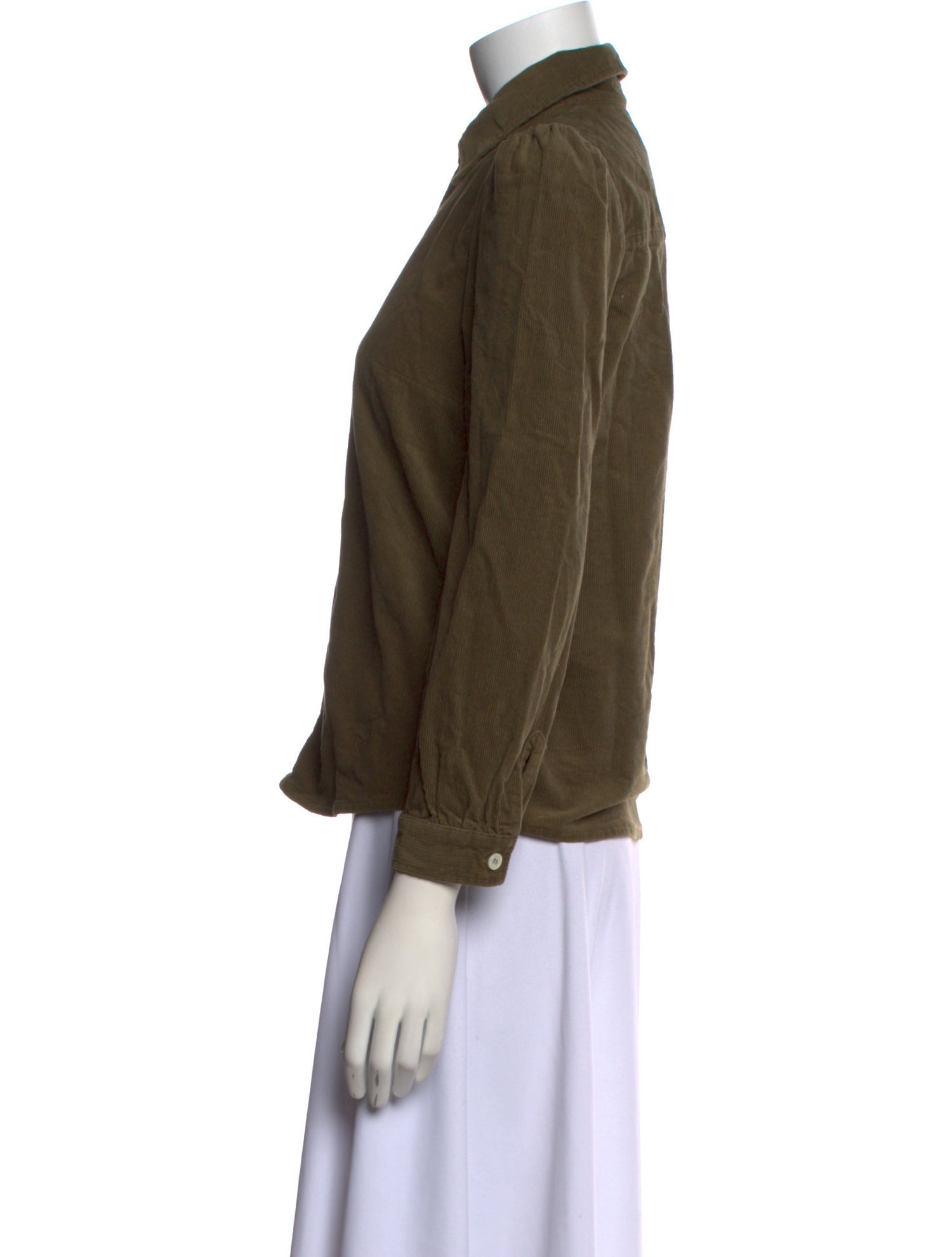 A.P.C. Long Sleeve Button-Up Top