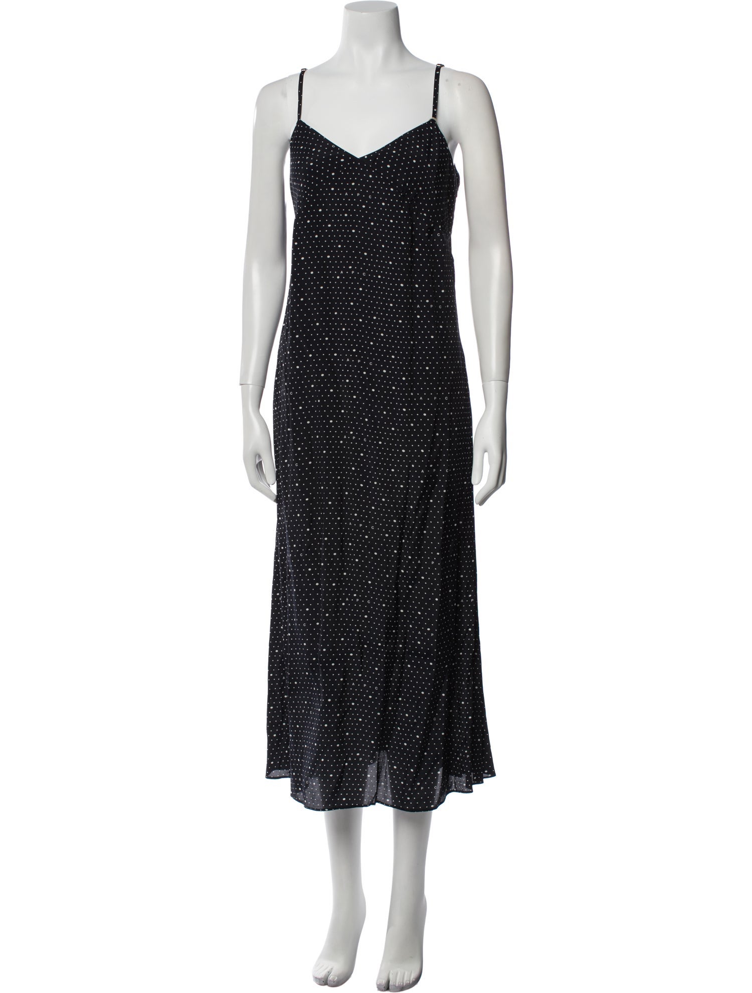 A.P.C. Polka Dot Print Long Dress