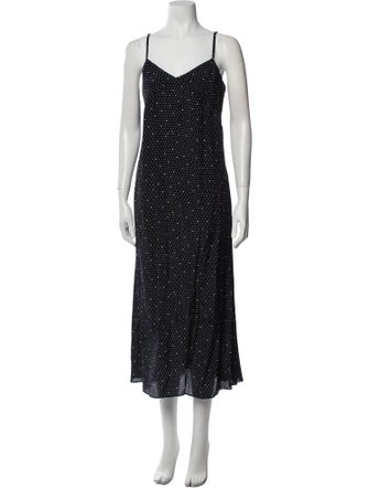 A.P.C. Polka Dot Print Long Dress