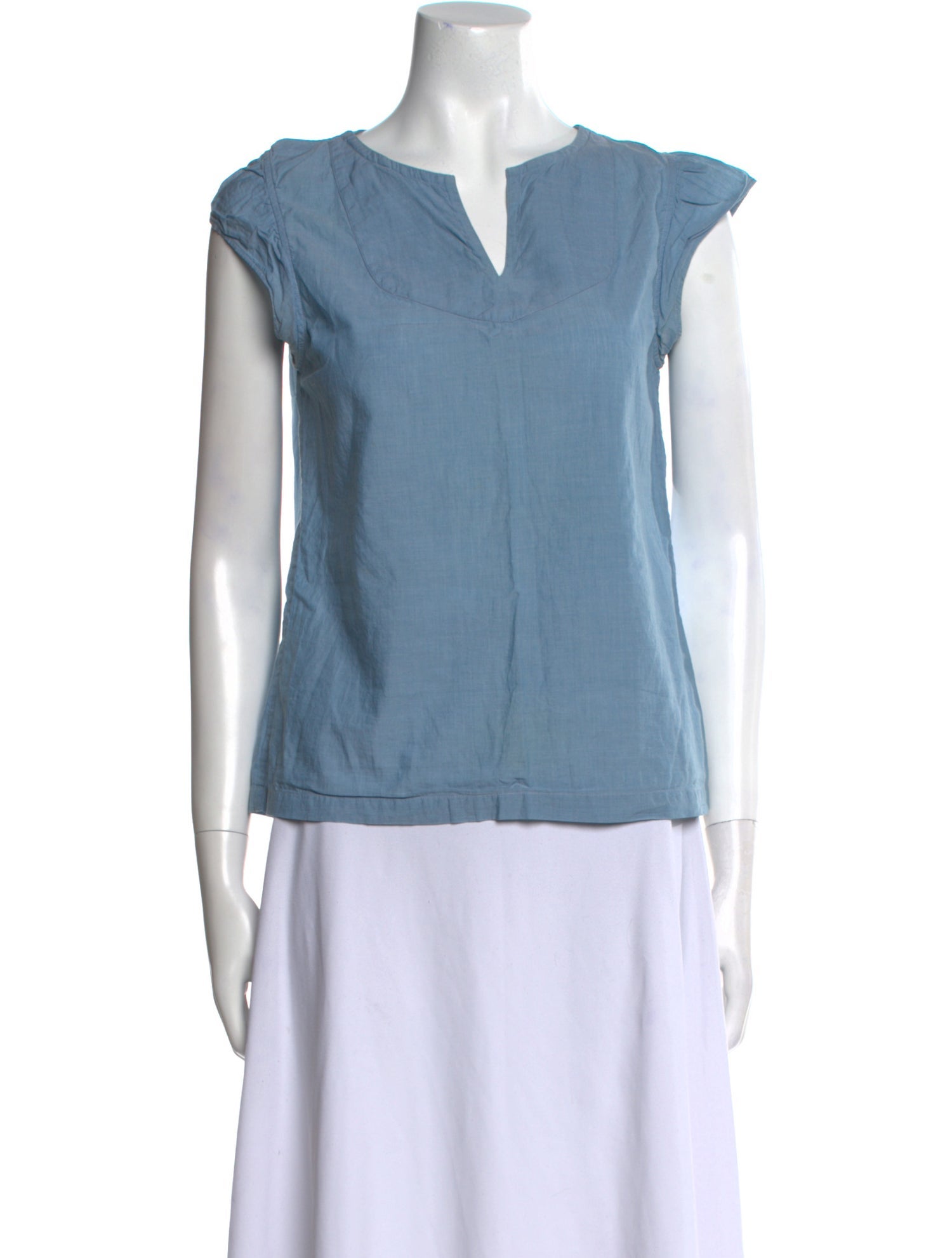 A.P.C. V-Neck Short Sleeve Top