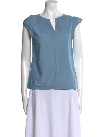 A.P.C. V-Neck Short Sleeve Top