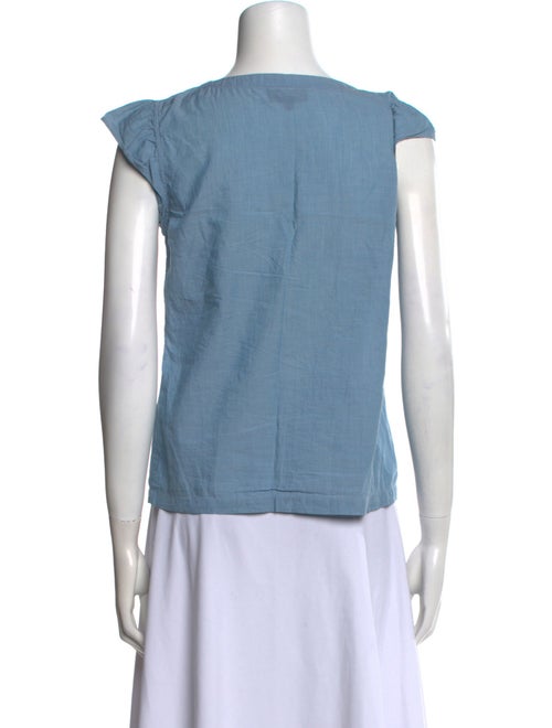 A.P.C. V-Neck Short Sleeve Top