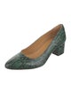 A.P.C. Leather Animal Print Pumps