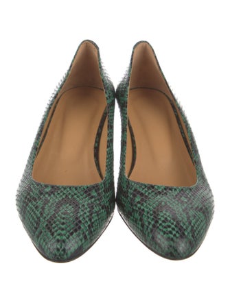 A.P.C. Leather Animal Print Pumps