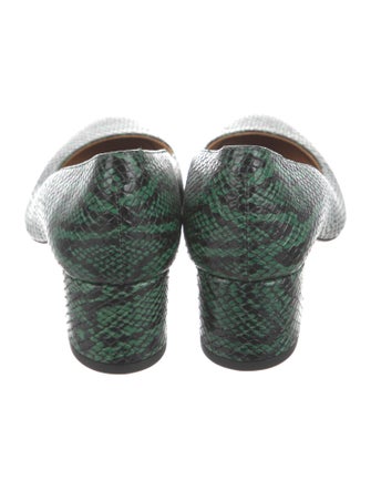 A.P.C. Leather Animal Print Pumps