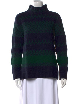 A.P.C. Wool Colorblock Pattern Sweater