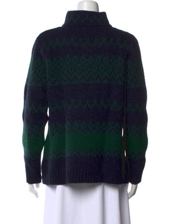 A.P.C. Wool Colorblock Pattern Sweater