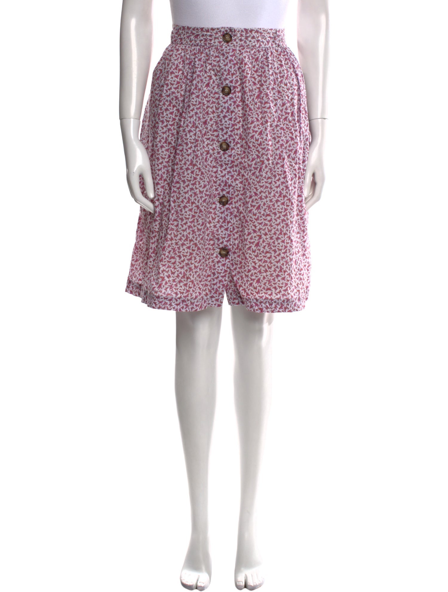 A.P.C. Printed Knee-Length Skirt