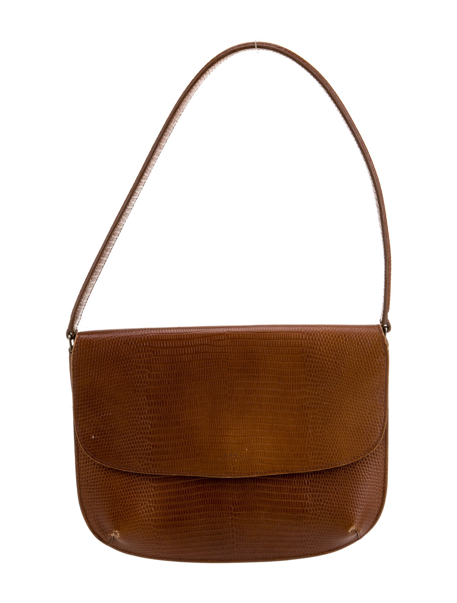 A.P.C. Embossed Leather Shoulder Bag