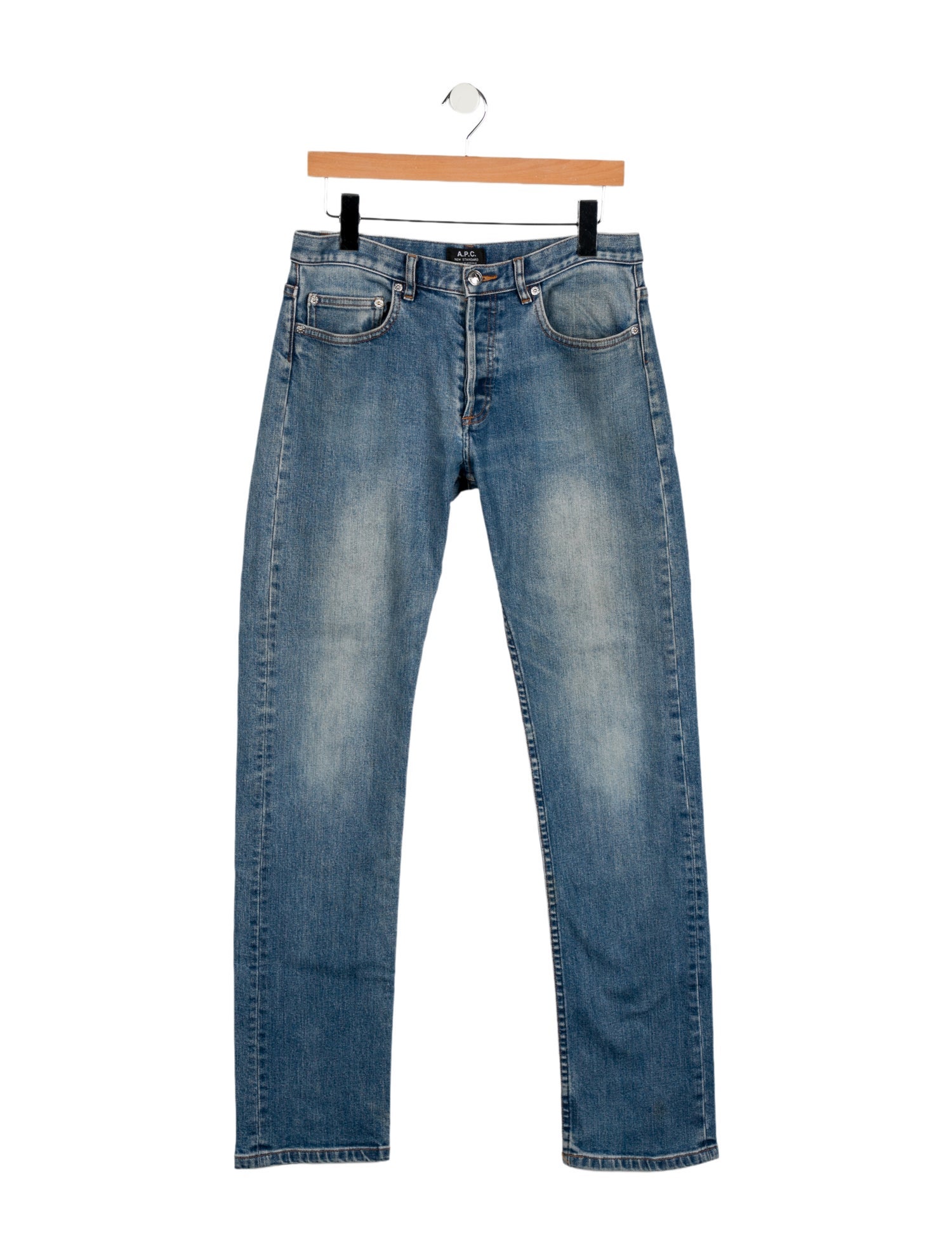 A.P.C. High-Rise Straight Leg Jeans