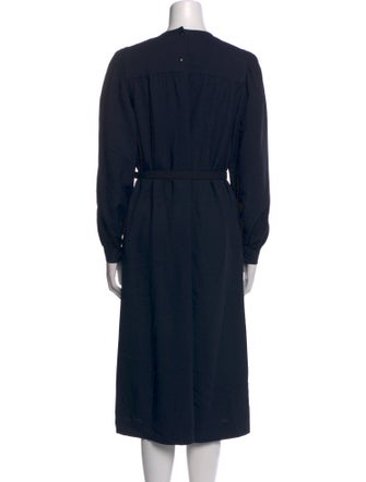 A.P.C. Crew Neck Midi Length Dress