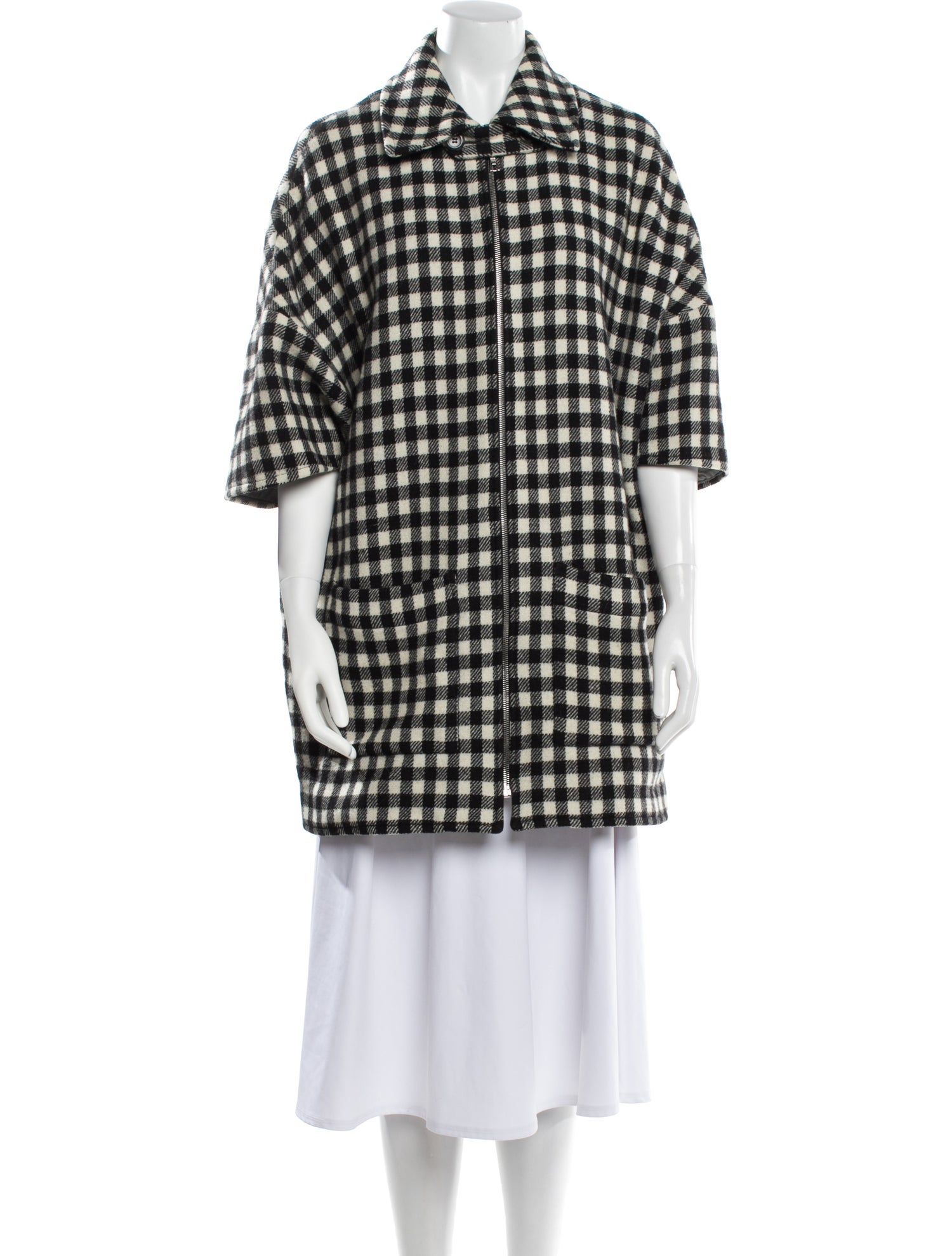 A.P.C. Wool Houndstooth Print Coat