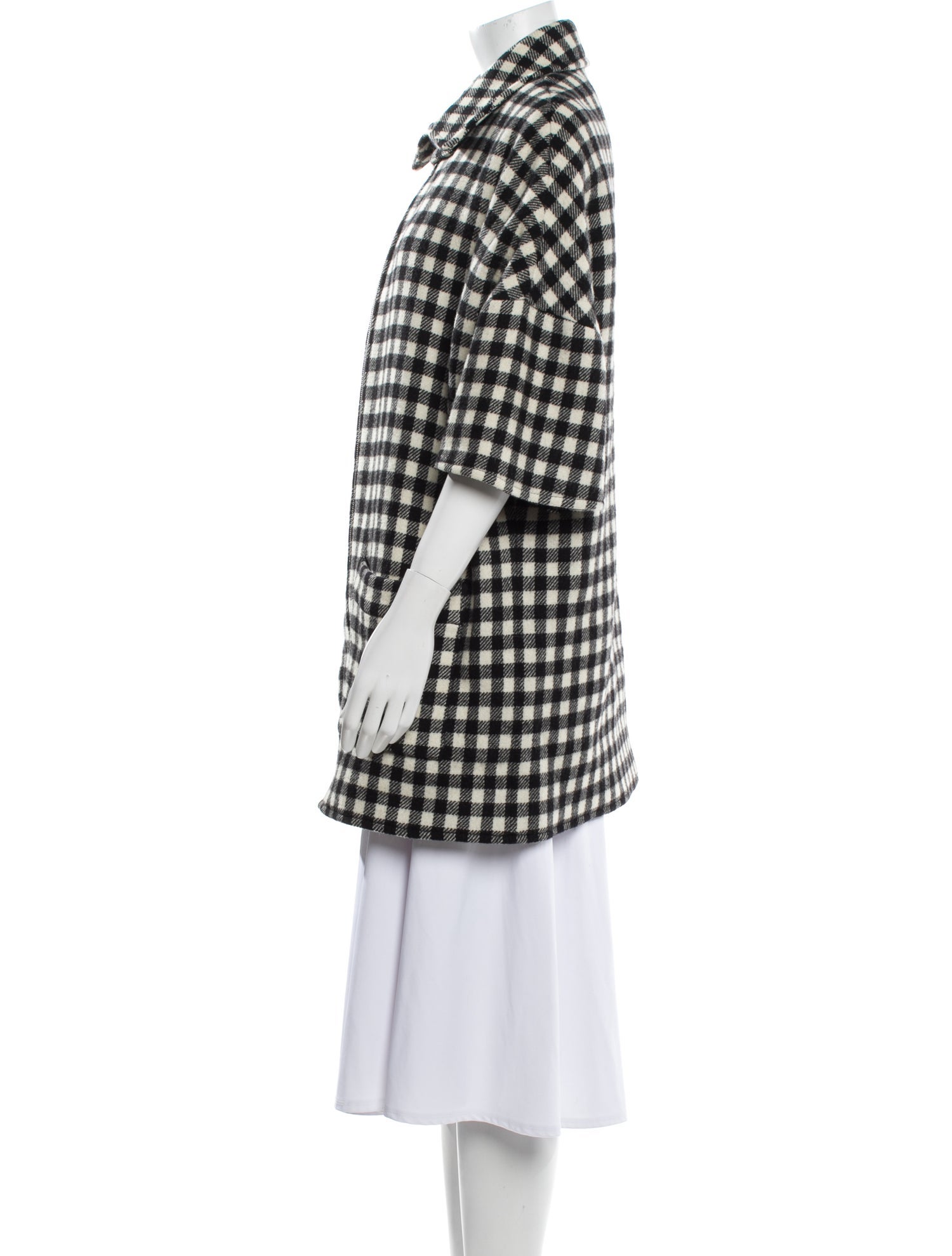 A.P.C. Wool Houndstooth Print Coat