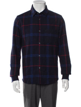A.P.C. Wool Plaid Print Shirt