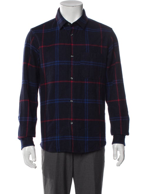 A.P.C. Wool Plaid Print Shirt