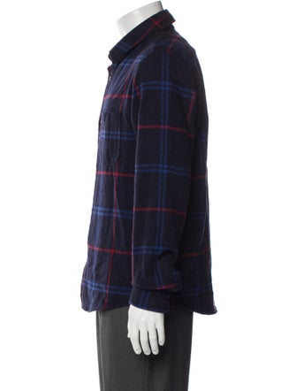 A.P.C. Wool Plaid Print Shirt