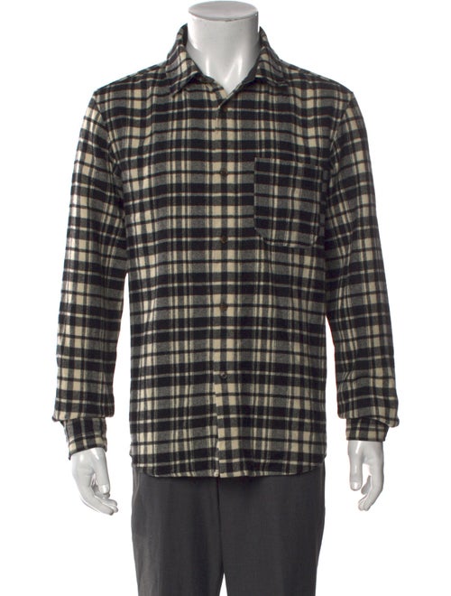 A.P.C. Wool Plaid Print Shirt