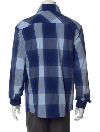 A.P.C. Plaid Print Long Sleeve Shirt