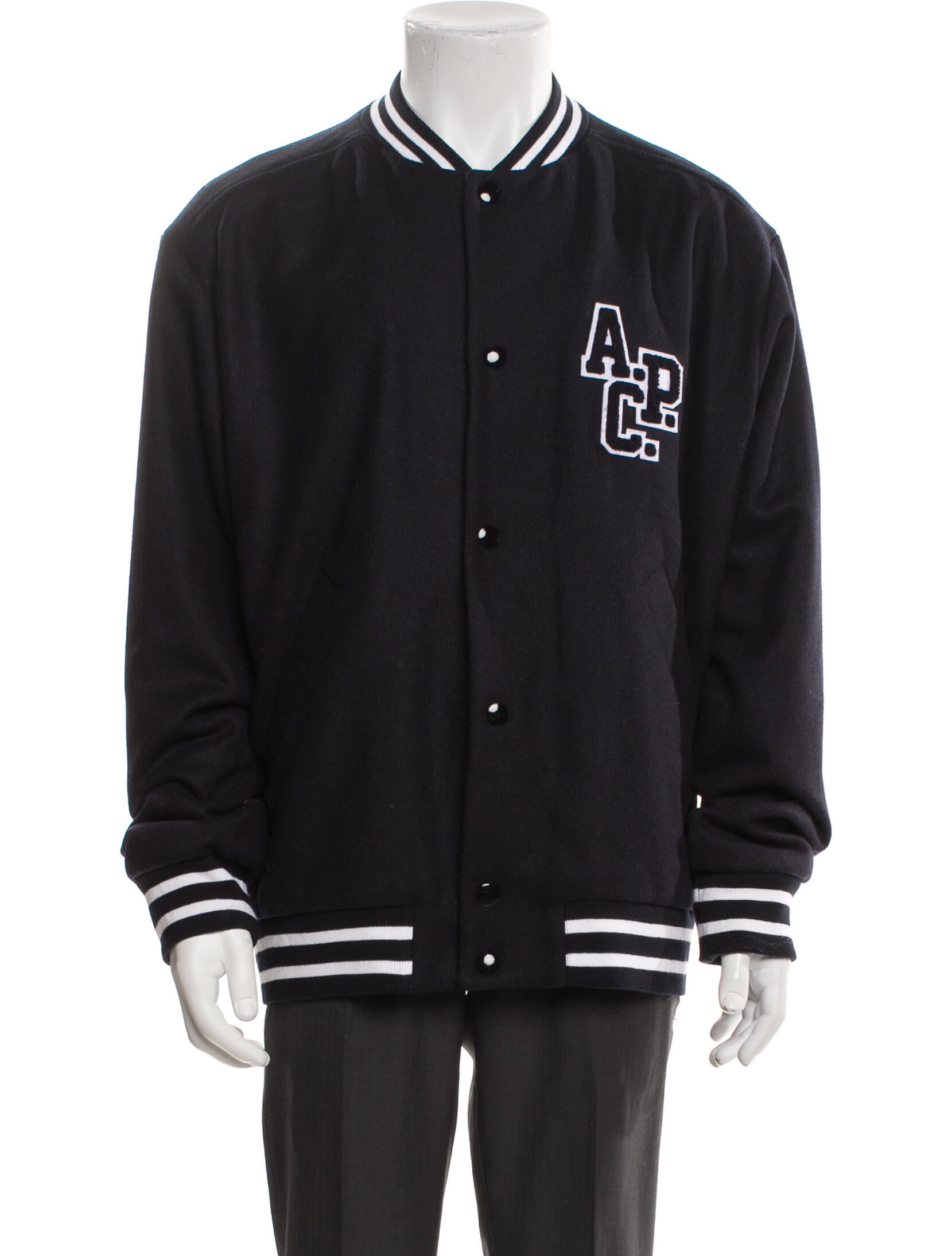 A.P.C. Wool Striped Varsity Jacket