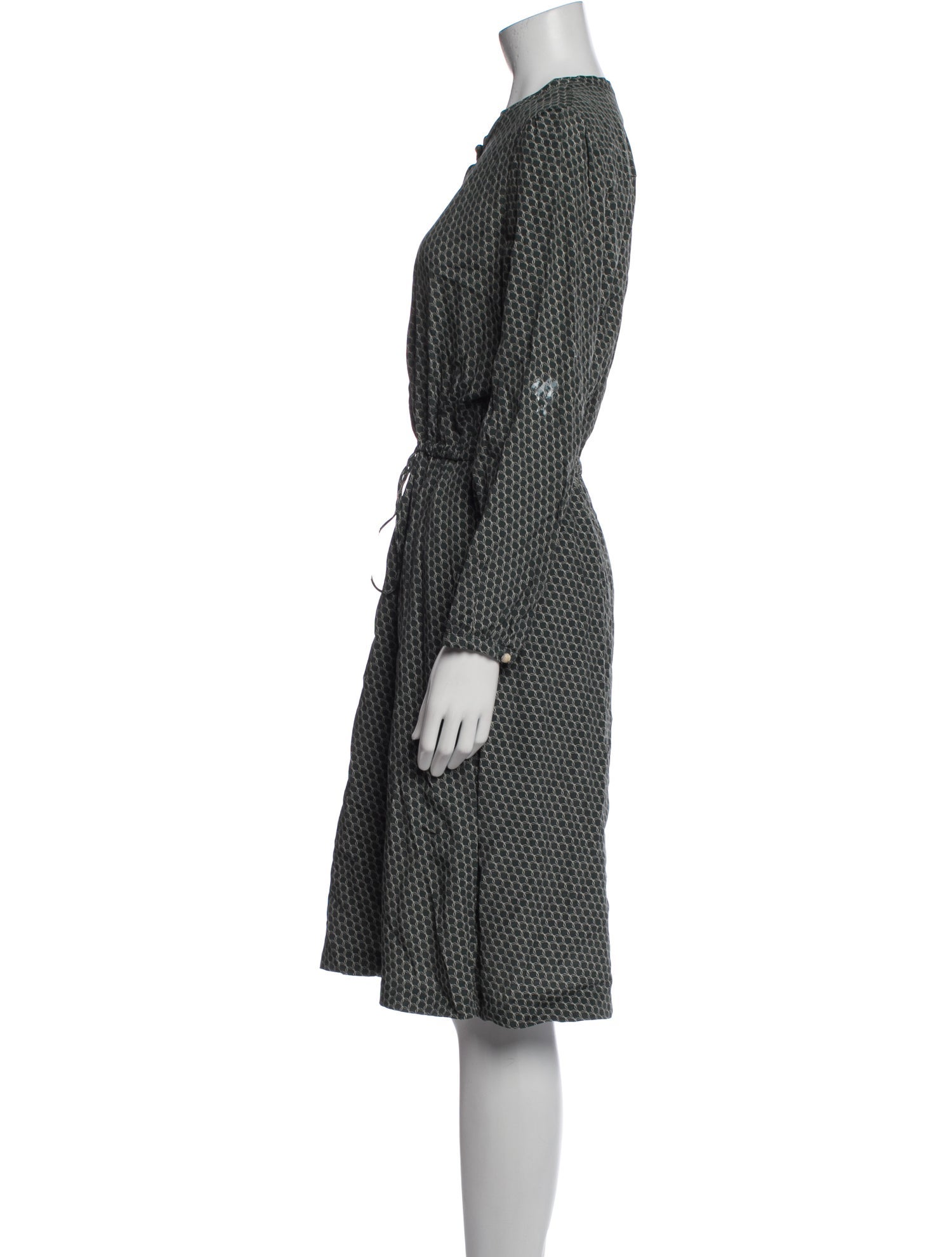 A.P.C. Printed Knee-Length Dress