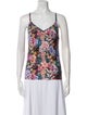 A.P.C. Floral Print V-Neck Top