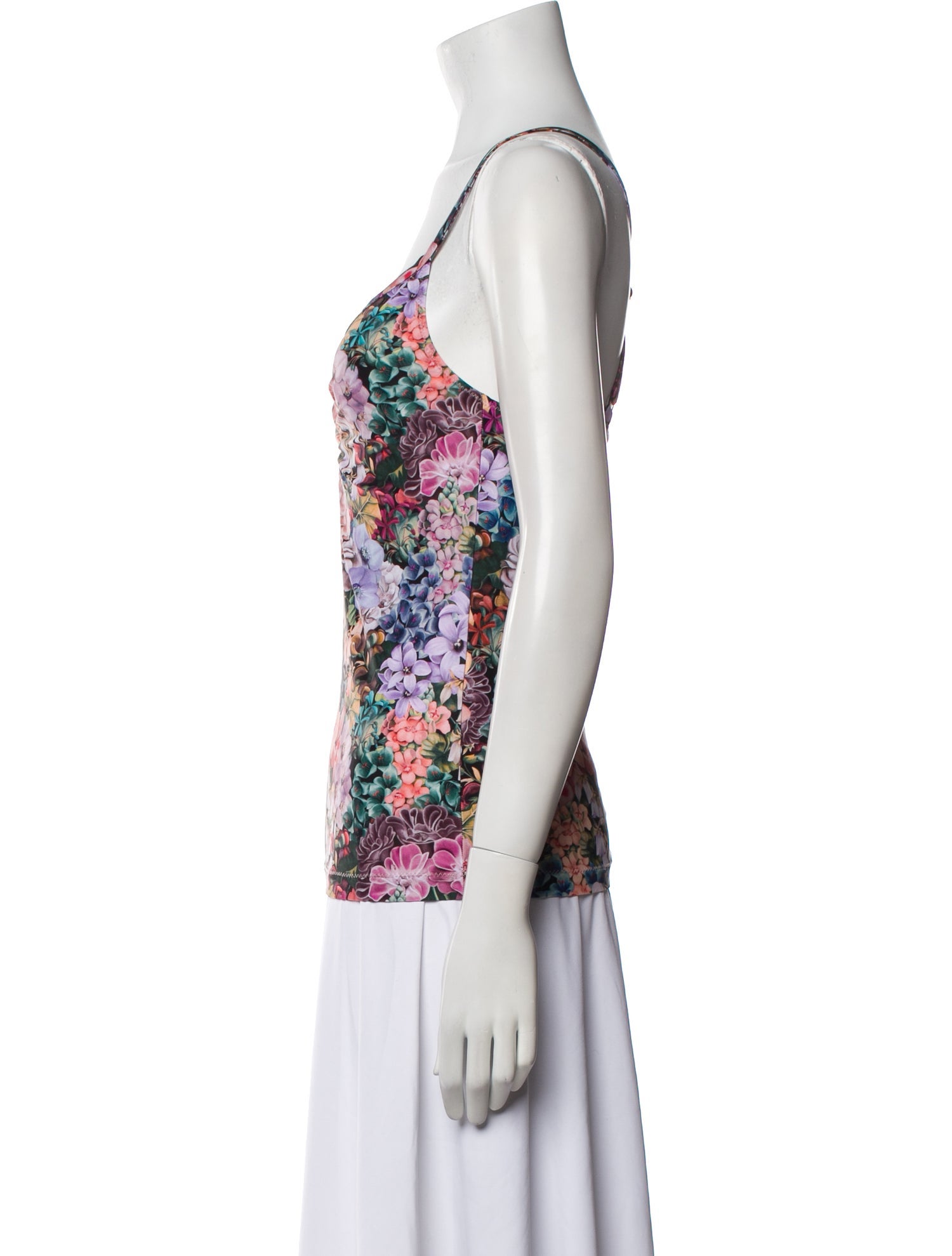 A.P.C. Floral Print V-Neck Top