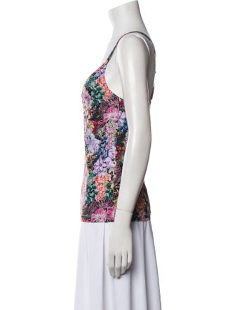 A.P.C. Floral Print V-Neck Top