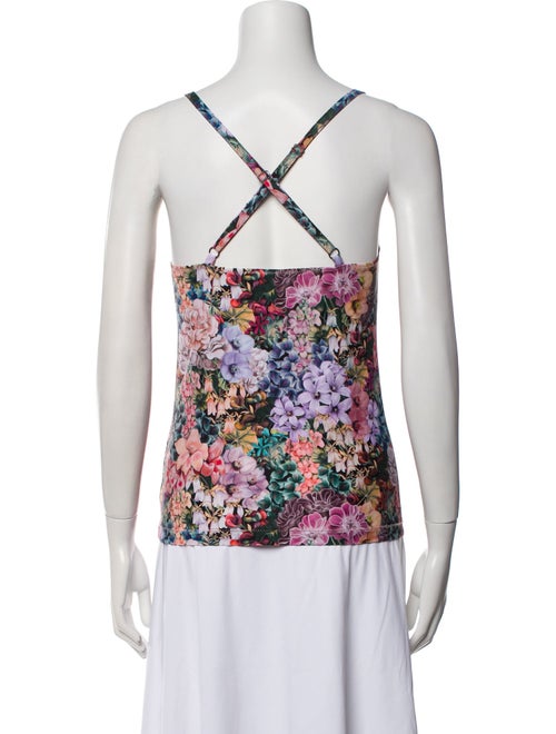 A.P.C. Floral Print V-Neck Top