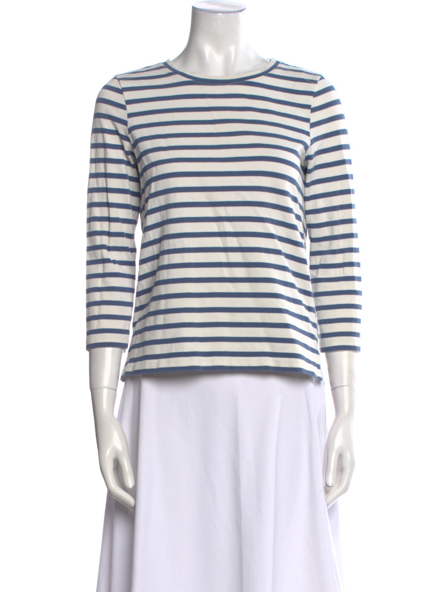 A.P.C. Striped Crew Neck Top